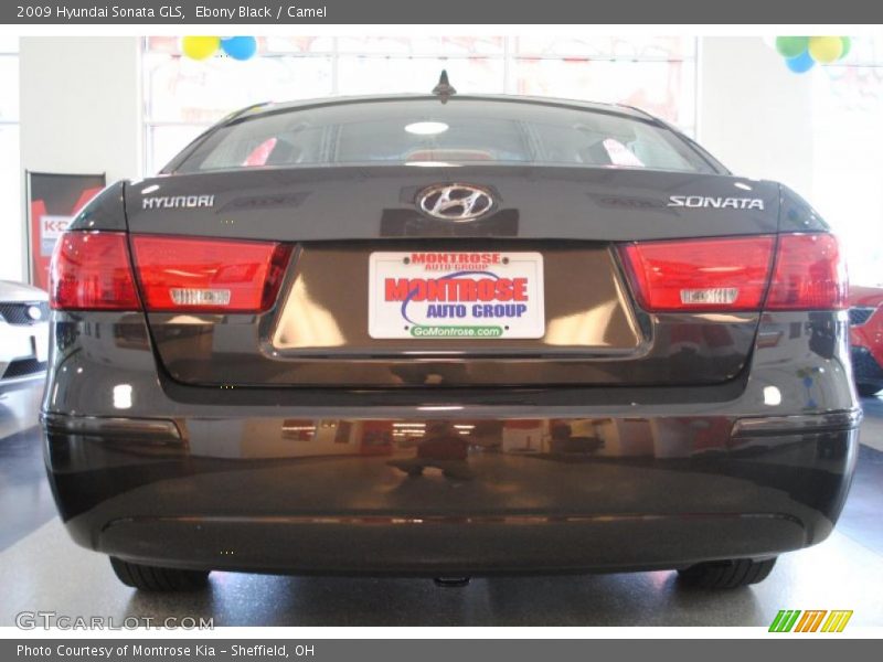 Ebony Black / Camel 2009 Hyundai Sonata GLS