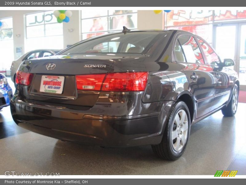 Ebony Black / Camel 2009 Hyundai Sonata GLS