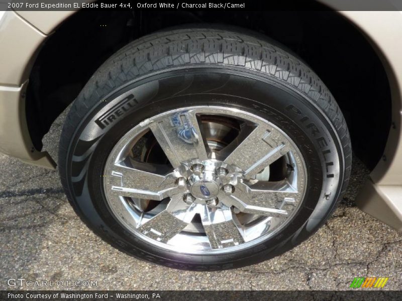 Oxford White / Charcoal Black/Camel 2007 Ford Expedition EL Eddie Bauer 4x4