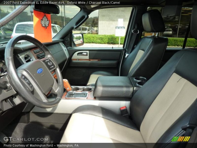 Oxford White / Charcoal Black/Camel 2007 Ford Expedition EL Eddie Bauer 4x4