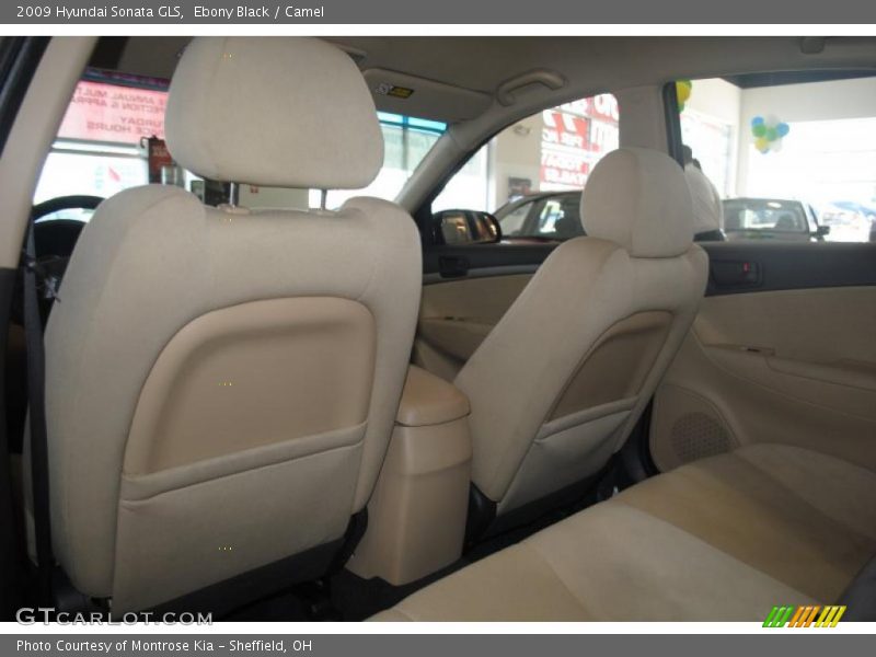 Ebony Black / Camel 2009 Hyundai Sonata GLS