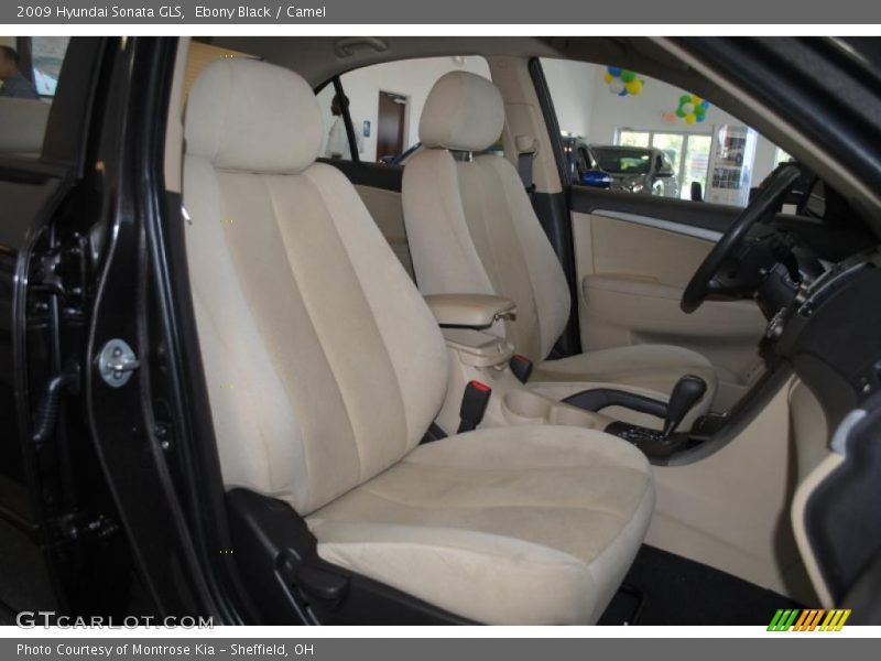 Ebony Black / Camel 2009 Hyundai Sonata GLS