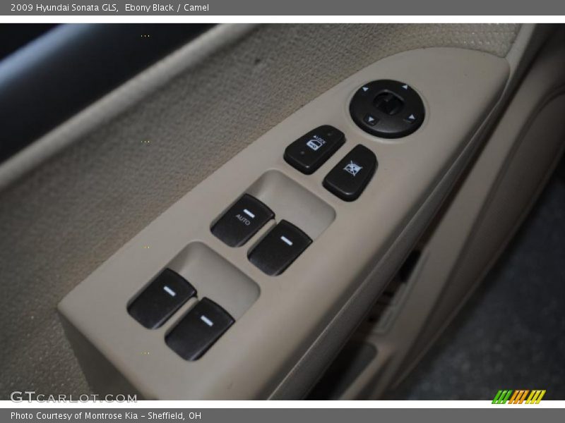 Ebony Black / Camel 2009 Hyundai Sonata GLS
