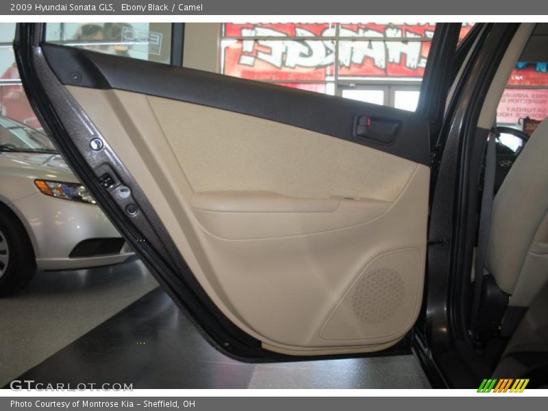 Ebony Black / Camel 2009 Hyundai Sonata GLS