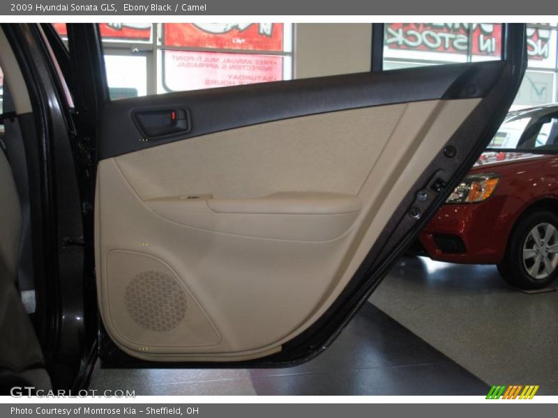 Ebony Black / Camel 2009 Hyundai Sonata GLS