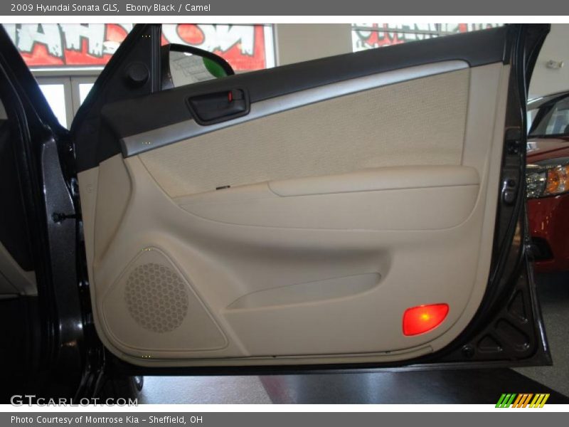 Ebony Black / Camel 2009 Hyundai Sonata GLS