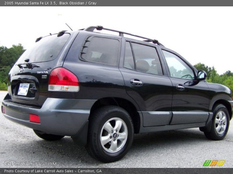 Black Obsidian / Gray 2005 Hyundai Santa Fe LX 3.5