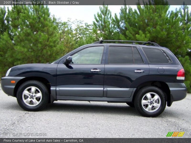 Black Obsidian / Gray 2005 Hyundai Santa Fe LX 3.5