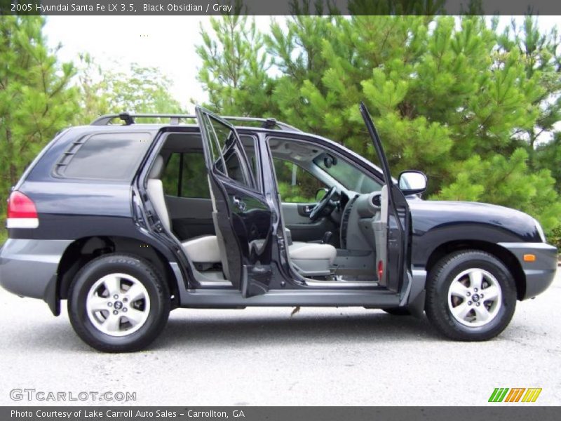 Black Obsidian / Gray 2005 Hyundai Santa Fe LX 3.5