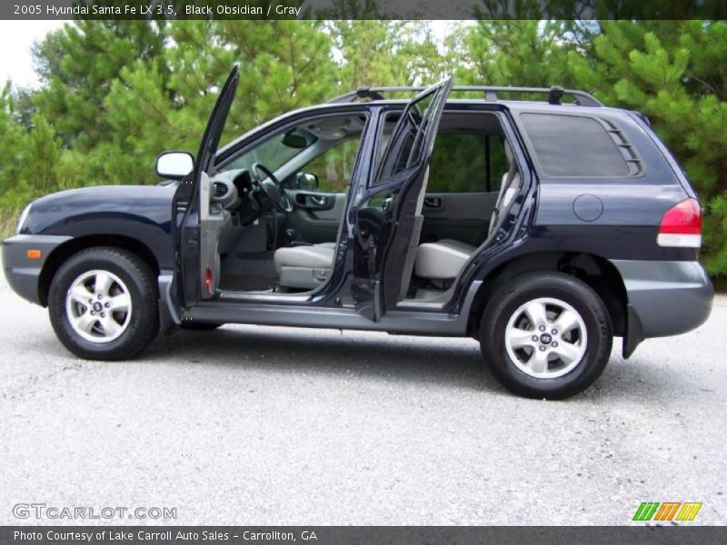 Black Obsidian / Gray 2005 Hyundai Santa Fe LX 3.5