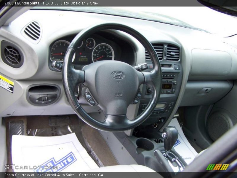 Black Obsidian / Gray 2005 Hyundai Santa Fe LX 3.5