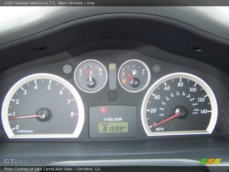 Black Obsidian / Gray 2005 Hyundai Santa Fe LX 3.5