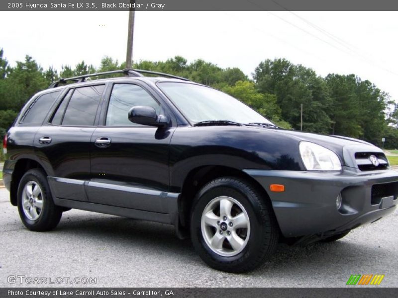 Black Obsidian / Gray 2005 Hyundai Santa Fe LX 3.5