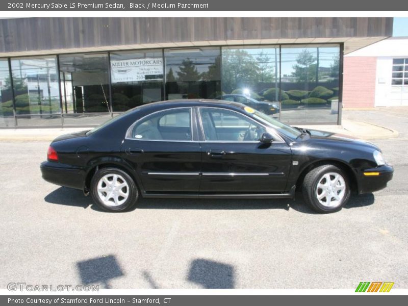 Black / Medium Parchment 2002 Mercury Sable LS Premium Sedan