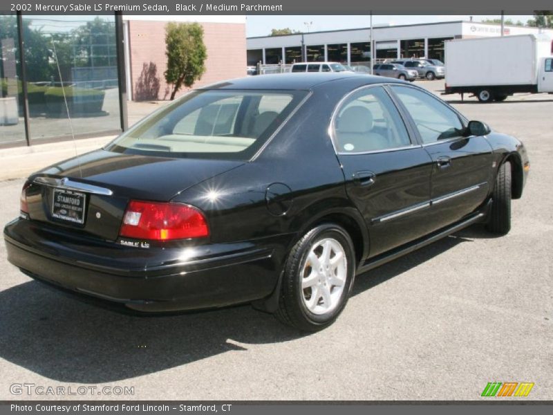 Black / Medium Parchment 2002 Mercury Sable LS Premium Sedan