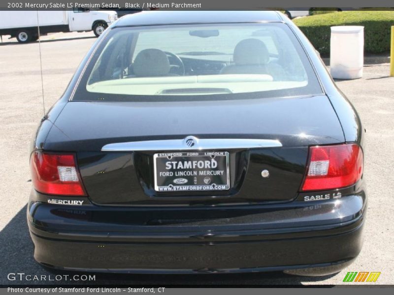 Black / Medium Parchment 2002 Mercury Sable LS Premium Sedan