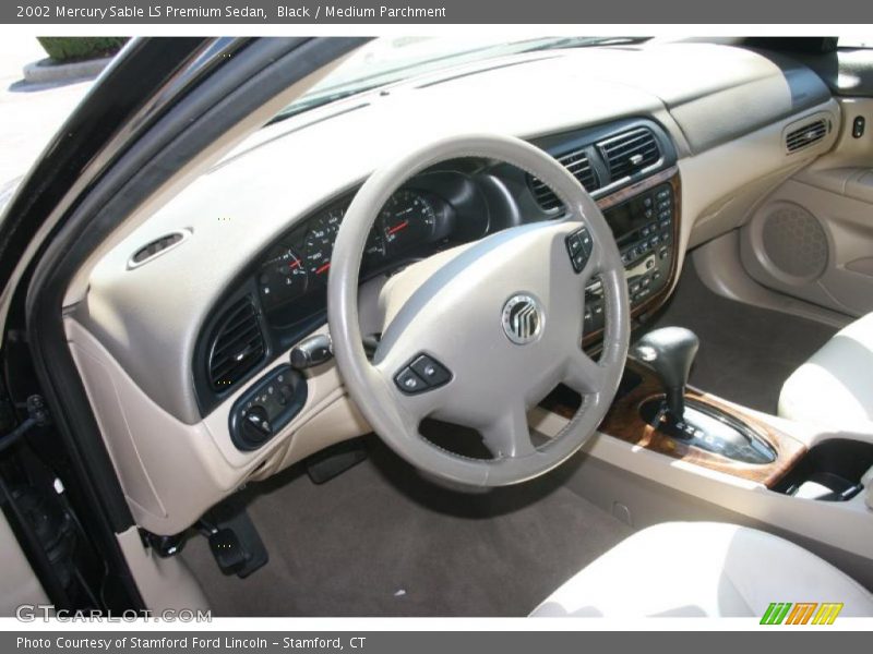 Black / Medium Parchment 2002 Mercury Sable LS Premium Sedan