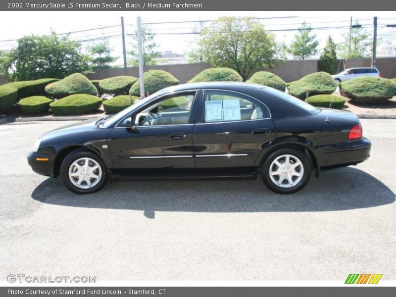 Black / Medium Parchment 2002 Mercury Sable LS Premium Sedan