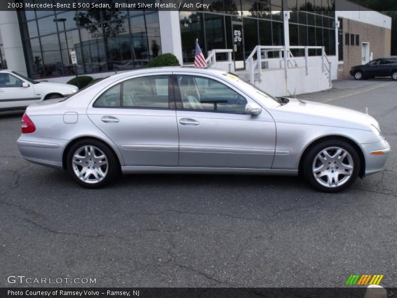 Brilliant Silver Metallic / Ash Grey 2003 Mercedes-Benz E 500 Sedan