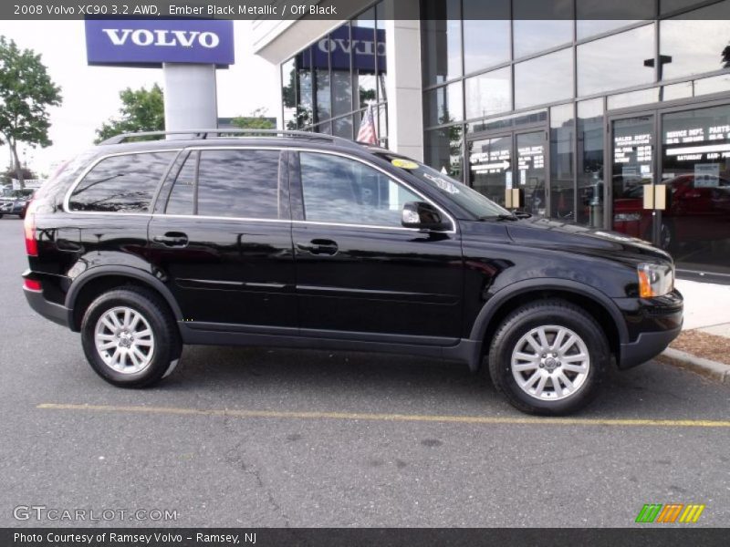 Ember Black Metallic / Off Black 2008 Volvo XC90 3.2 AWD