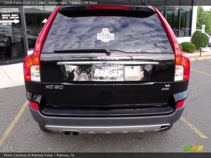 Ember Black Metallic / Off Black 2008 Volvo XC90 3.2 AWD