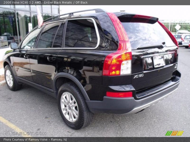 Ember Black Metallic / Off Black 2008 Volvo XC90 3.2 AWD