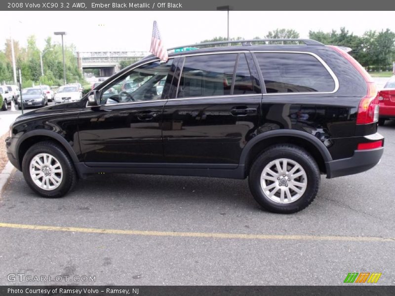 Ember Black Metallic / Off Black 2008 Volvo XC90 3.2 AWD