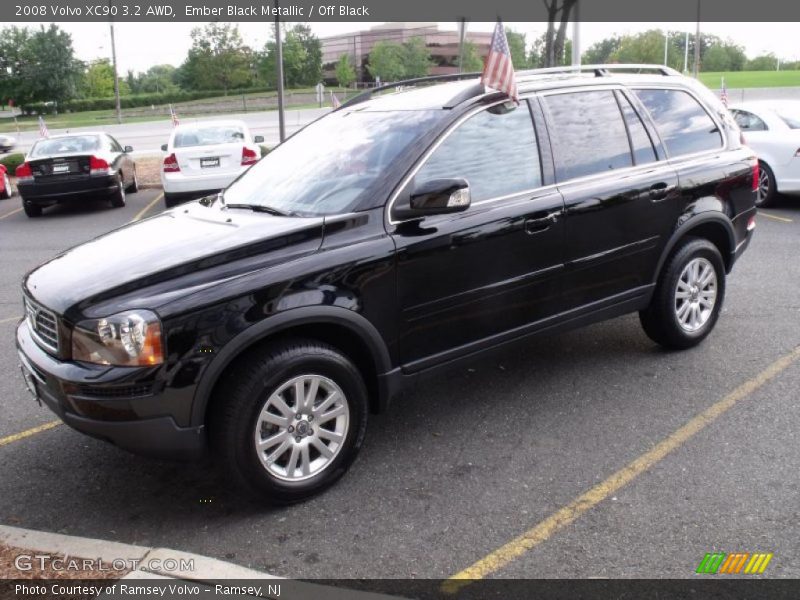Ember Black Metallic / Off Black 2008 Volvo XC90 3.2 AWD