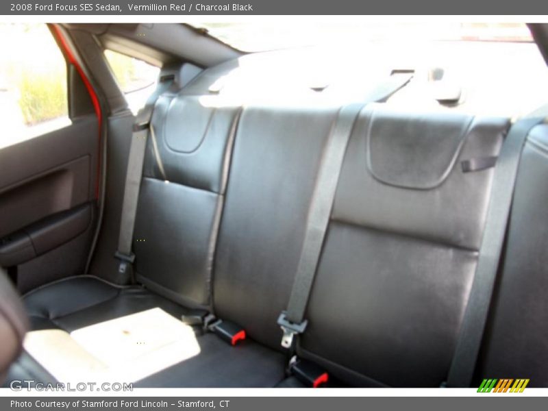 Vermillion Red / Charcoal Black 2008 Ford Focus SES Sedan