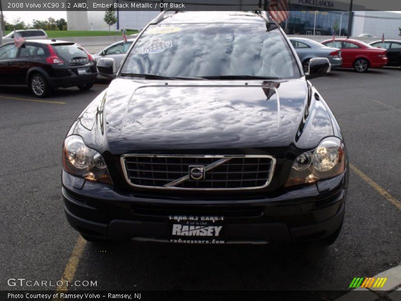 Ember Black Metallic / Off Black 2008 Volvo XC90 3.2 AWD
