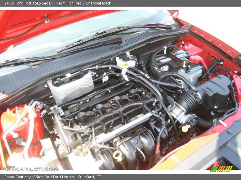 Vermillion Red / Charcoal Black 2008 Ford Focus SES Sedan