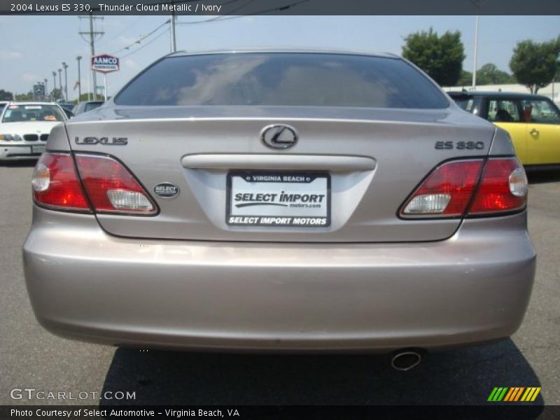 Thunder Cloud Metallic / Ivory 2004 Lexus ES 330