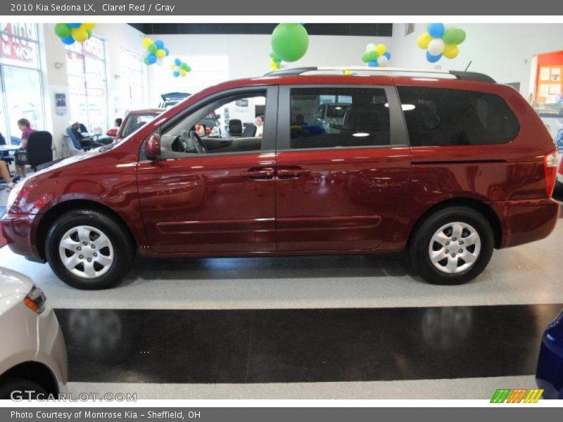 Claret Red / Gray 2010 Kia Sedona LX
