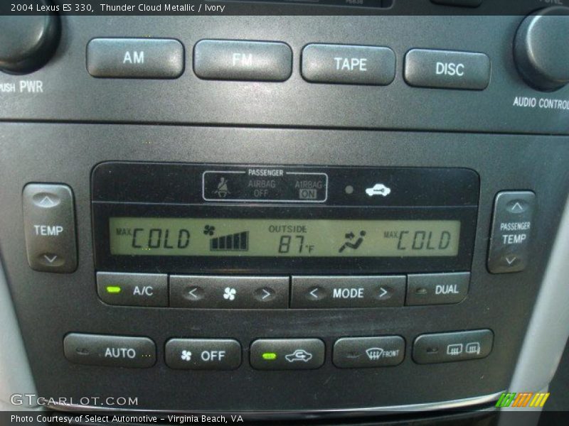 Thunder Cloud Metallic / Ivory 2004 Lexus ES 330