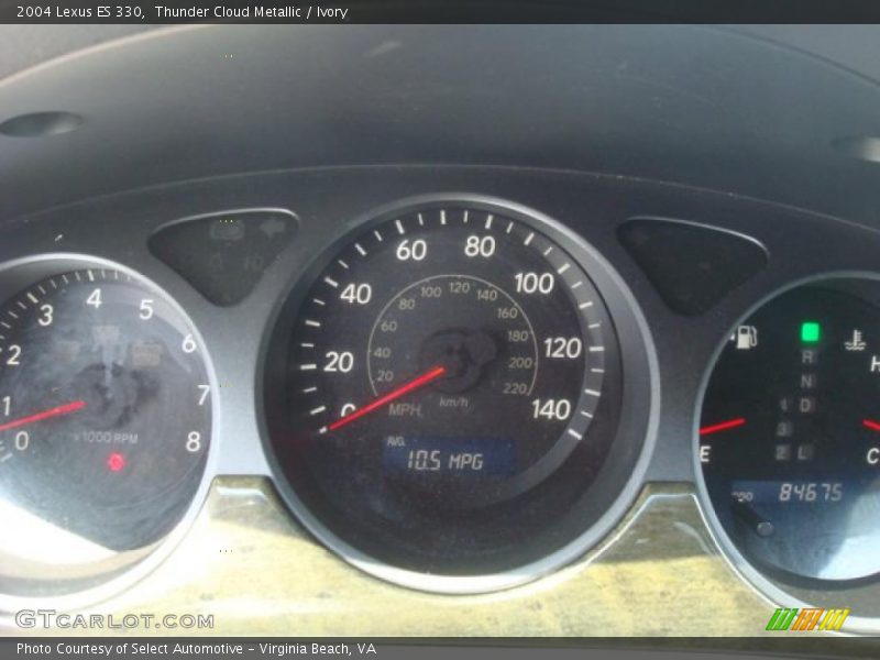 Thunder Cloud Metallic / Ivory 2004 Lexus ES 330