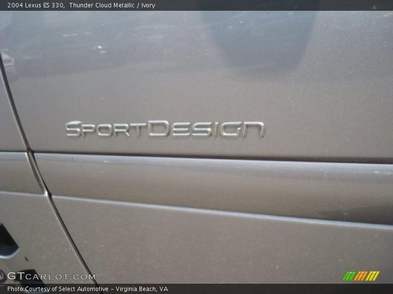 Thunder Cloud Metallic / Ivory 2004 Lexus ES 330