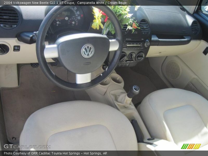 Campanella White / Cream Beige 2004 Volkswagen New Beetle GLS 1.8T Coupe