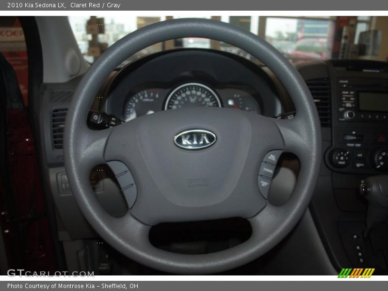 Claret Red / Gray 2010 Kia Sedona LX