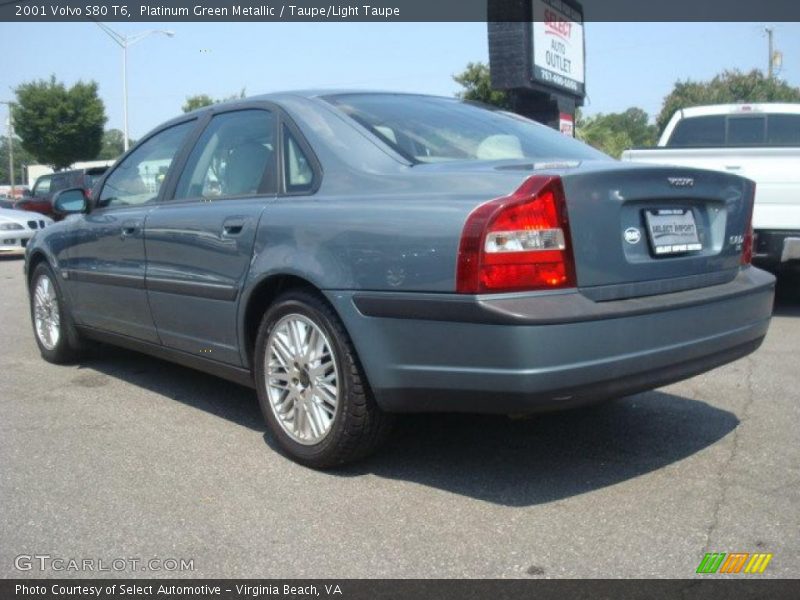 Platinum Green Metallic / Taupe/Light Taupe 2001 Volvo S80 T6
