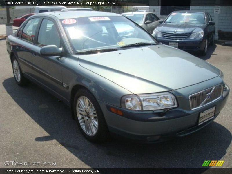 Platinum Green Metallic / Taupe/Light Taupe 2001 Volvo S80 T6