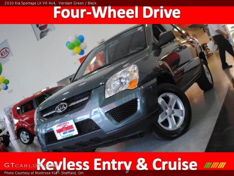 Verdant Green / Black 2010 Kia Sportage LX V6 4x4