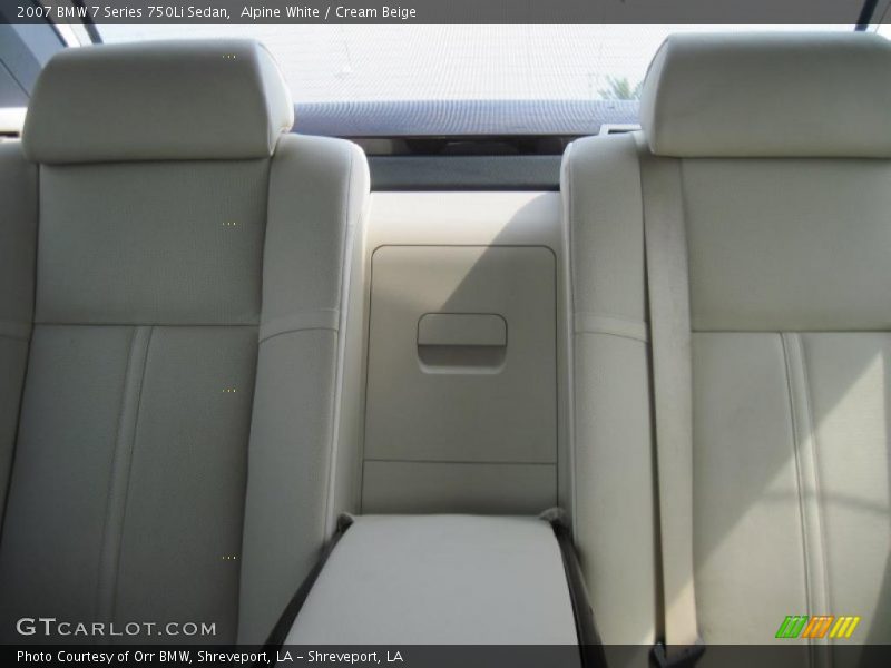 Alpine White / Cream Beige 2007 BMW 7 Series 750Li Sedan