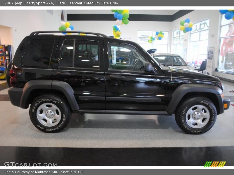Black Clearcoat / Medium Slate Gray 2007 Jeep Liberty Sport 4x4