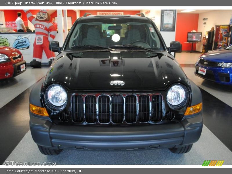 Black Clearcoat / Medium Slate Gray 2007 Jeep Liberty Sport 4x4