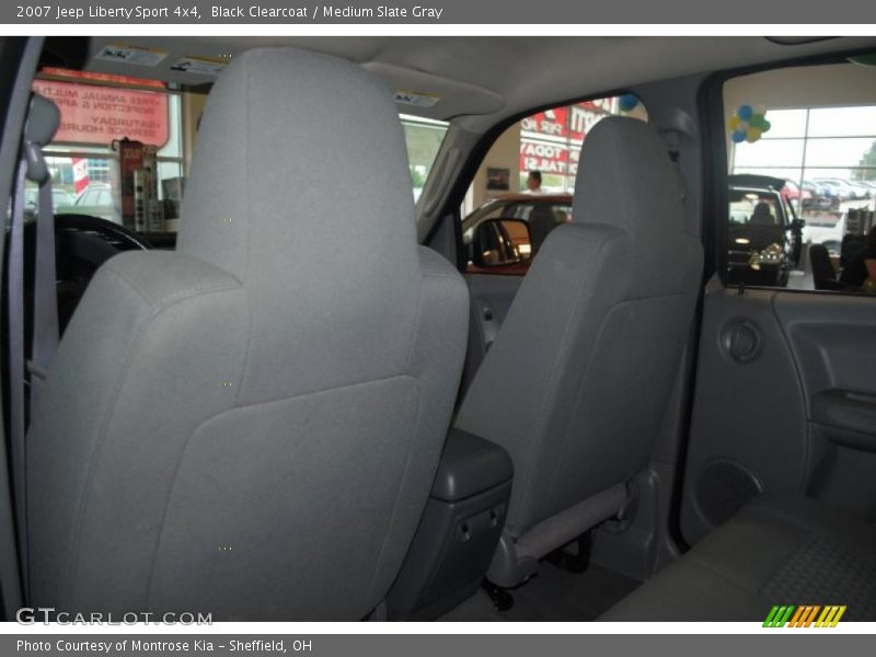 Black Clearcoat / Medium Slate Gray 2007 Jeep Liberty Sport 4x4