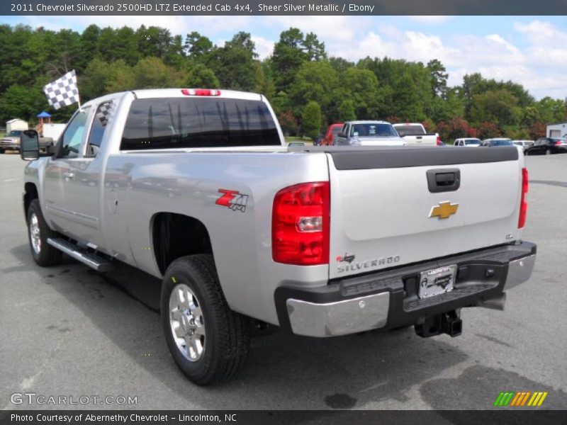 Sheer Silver Metallic / Ebony 2011 Chevrolet Silverado 2500HD LTZ Extended Cab 4x4