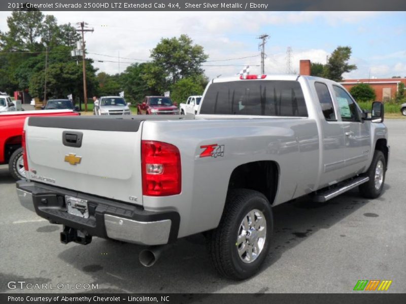 Sheer Silver Metallic / Ebony 2011 Chevrolet Silverado 2500HD LTZ Extended Cab 4x4