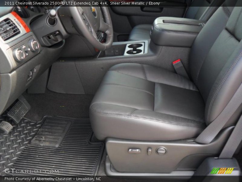 Sheer Silver Metallic / Ebony 2011 Chevrolet Silverado 2500HD LTZ Extended Cab 4x4