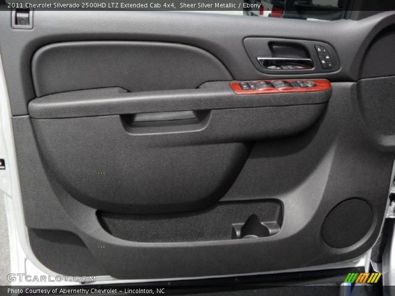 Sheer Silver Metallic / Ebony 2011 Chevrolet Silverado 2500HD LTZ Extended Cab 4x4