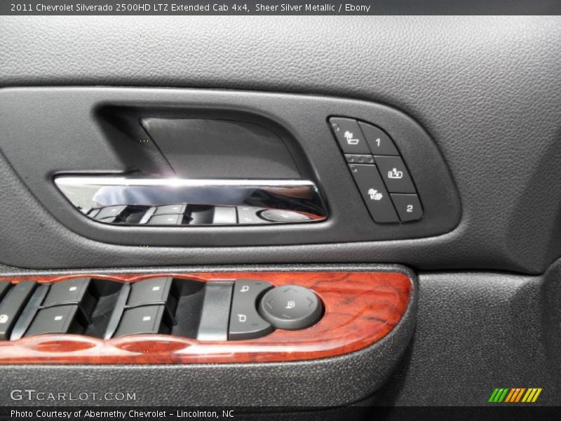Sheer Silver Metallic / Ebony 2011 Chevrolet Silverado 2500HD LTZ Extended Cab 4x4